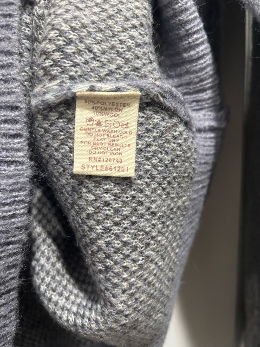 NWT Mystree Lavender Heather Snowflake Crewneck Sweater - Picture 6 of 7